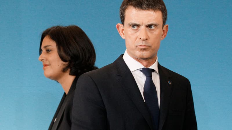 Myriam El Khomri et Manuel Valls, le 4 novembre 2015.