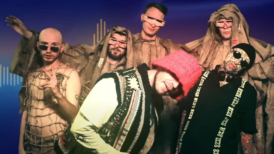 the performance of the Ukrainians of Kalush Orchestra during the first