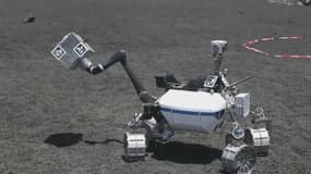 Ce robot se prépare à aller sur la Lune depuis l'Etna