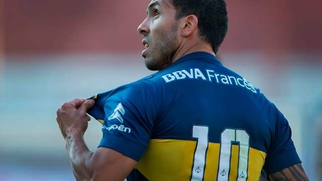 Carlos Tevez sous le maillot de Boca Juniors
