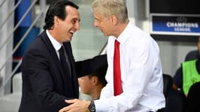 Unai Emery et Arsène Wenger
