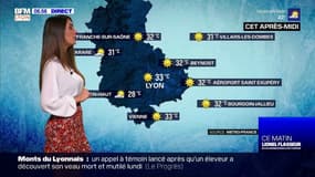 Météo à Lyon: encore un grand soleil, jusqu'à 33°C cet après-midi