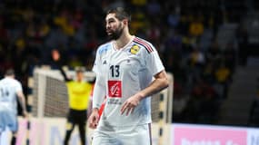 Nikola Karabatic avec le maillot de l'équipe de France en janvier 2023.
