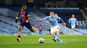 Phil Foden face à Paris lors de la demi-finale retour de C1