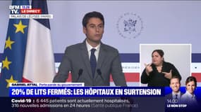 Surtension dans les hôpitaux: "Il y a un impact dû à l'épidémie" avec la "suspension de lits en chambres doubles", déclare Gabriel Attal