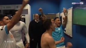 La joie des Marseillais quand ils revoient le but de Sakai