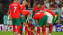 Romain Saïss, sorti blessé face au Portugal en quarts de finale de la Coupe du monde, le 10 décembre 2022.