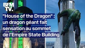 "Un dragon géant perché au sommet de l’Empire State Building fait sensation à New York 