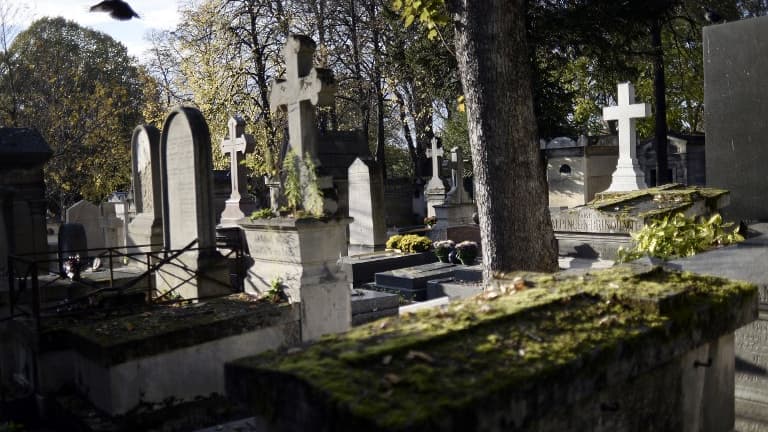 Vue du cimetière du Père Lachaise à Paris (image d'illustration)