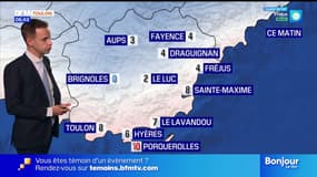 Météo Var: du soleil tout au long de la journée, jusqu'à 13°C à Toulon