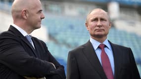 Gianni Infantino et Vladimir Poutine