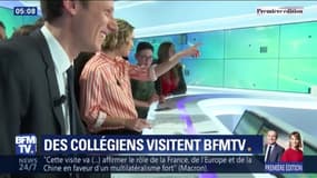 Ces collégiens sont venus visiter les coulisses de BFMTV