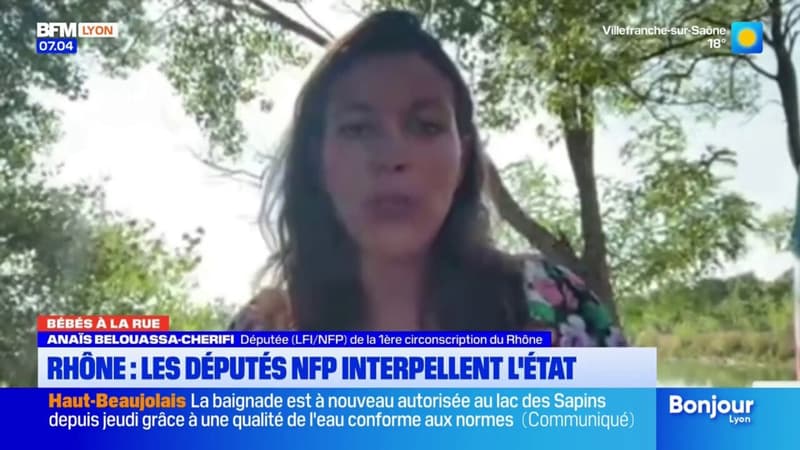 Une femme vit sans logement avec un bébé dans le Rhône, les députés du NFP interpellent l'État (1/1)