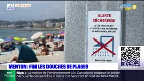 Face à la sécheresse, Menton coupe l'eau de ses douches de plage