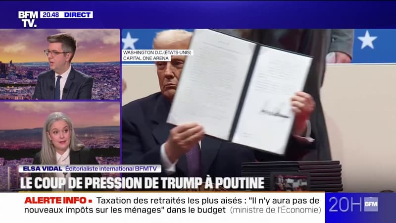 LE CHOIX D'ELSA - Le coup de pression de Donald Trump à Vladimir Poutine