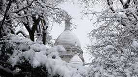 Le Sacré-Coeur sous la neige, le 7 février 2018.