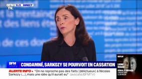 Pour Jacqueline Laffont, avocate de Nicolas Sarkozy, les magistrats de  la cour de cassation "sont peut-être un peu moins débordés par leur idéologie personnelle"