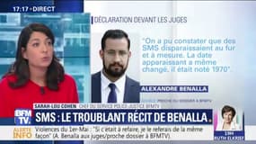 "Des SMS disparaissaient..." Selon Benalla, l'Elysée a pu effacer ses messages à distance