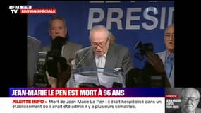 Jean-Marie Le Pen, fondateur du Front national, est mort à l'âge de 96 ans 