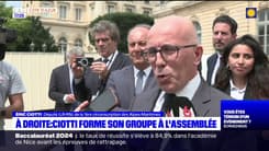 Éric Ciotti, le président contesté des Républicains, présente son nouveau groupe à l'Assemblée nationale, "À Droite!"