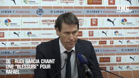 Nîmes-OL : Garcia craint une "blessure" pour Rafael