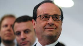 François Hollande et Emmanuel Macron ont vanté jeudi à Chartres "l'attractivité de la France".