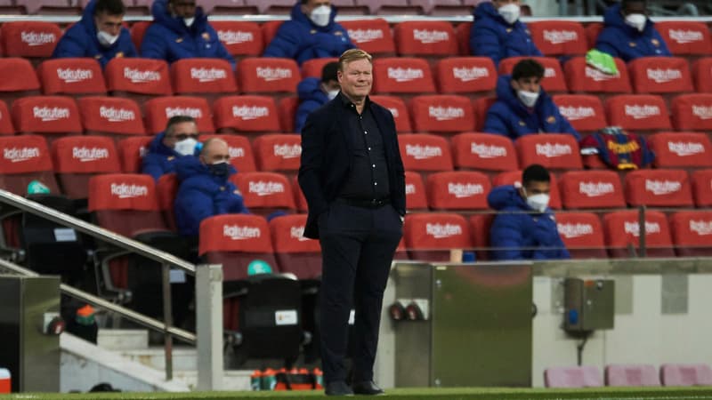 Barça: Koeman assommé par la défaite et son carton rouge