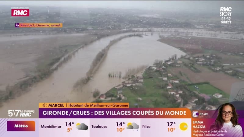 Gironde - Crues : des villages coupés du monde