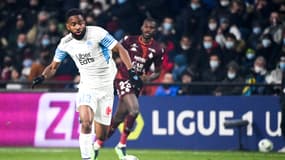 Cédric Bakambu lors de Metz-OM, le 13 février 2022