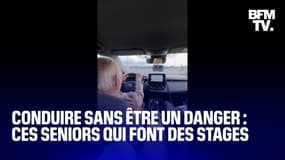 TANGUY DE BFM - Conduire sans être un danger public : des automobilistes "séniors" participent à un stage de perfectionnement 