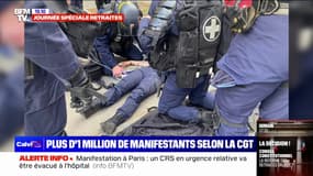 Une policière de 28 ans blessée lors de la manifestation parisienne contre la réforme des retraites