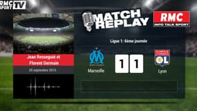 OM-OL (1-1) : le Goal-Replay avec le son RMC Sport