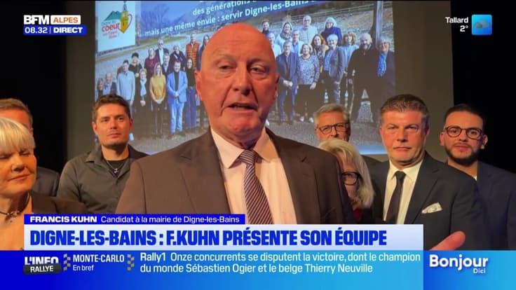 Digne-les-bains : Francis Kuhn présente son équipe