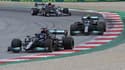 Les Mercedes de Hamilton et Bottas