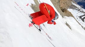 L’Italien Simone Origone lors de son record du monde.