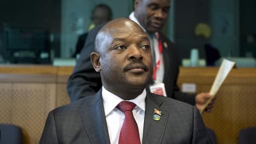 Le président du Burundi Pierre Nkurunziza le 2 avril 2014 à Bruxelles