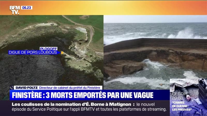 Morts emportés par une vague dans le Finistère: selon la préfecture, 