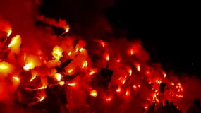 Les supporters lyonnais 