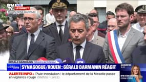 Synagogue visée à Rouen: "Cet acte antisémite à Rouen nous touche tous", déclare Gérald Darmanin, ministre de l'Intérieur