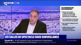 Nouvelles restrictions dans les salles de spectacles: pour Sébastien Vidal, élu du syndicat Prodiss, "c'est un vrai un coup de massue"