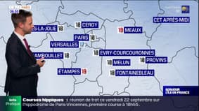 Météo Paris Île-de-France: un vendredi pluvieux sur toute la région, 18°C à Paris et 19°C à Étampes