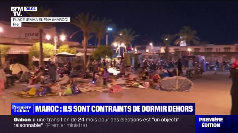 Séisme au Maroc: des habitants de Marrakech contraints de dormir dehors