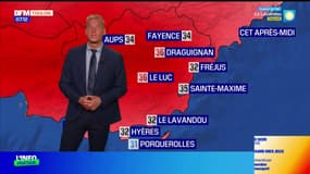 Météo Var: ciel voilé et averses possibles dans le nord ce mercredi, 36°C attendus à Draguignan et Brignoles, 31°C à Toulon