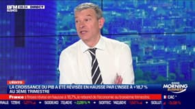 Nicolas Doze : La consommation du PIB a été révisée en hausse par l'Insee à +18,7% au T3 - 27/11