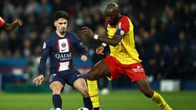 Seko Fofana et Vitinha lors de PSG-Lens, 15 avril 2023