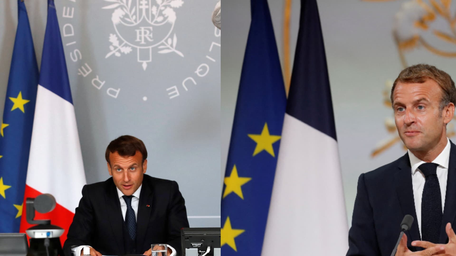 Pourquoi Emmanuel Macron a changé la couleur du drapeau français