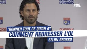 "Donner tout ce qu'on a", le discours offensif de Grosso pour redresser l'OL 