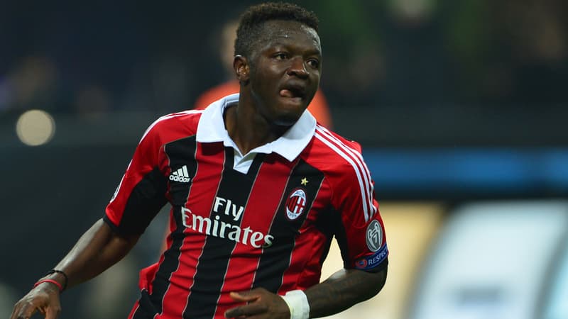 Le milieu de terrain milanais, Sulley Ali Muntari, auteur du second but de la soirée.