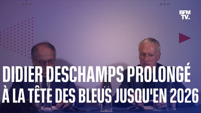 L'intégralité de la conférence de presse de Didier Deschamps, prolongé jusqu'en 2026