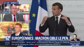 Européennes: "Emmanuel Macron joue sa survie politique et il a besoin de créer ce duel", Adrien Quatennens